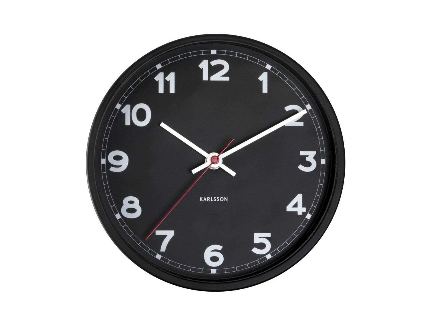 Karlsson - Wandklok New Classic Small - Zwart- Ø20cm