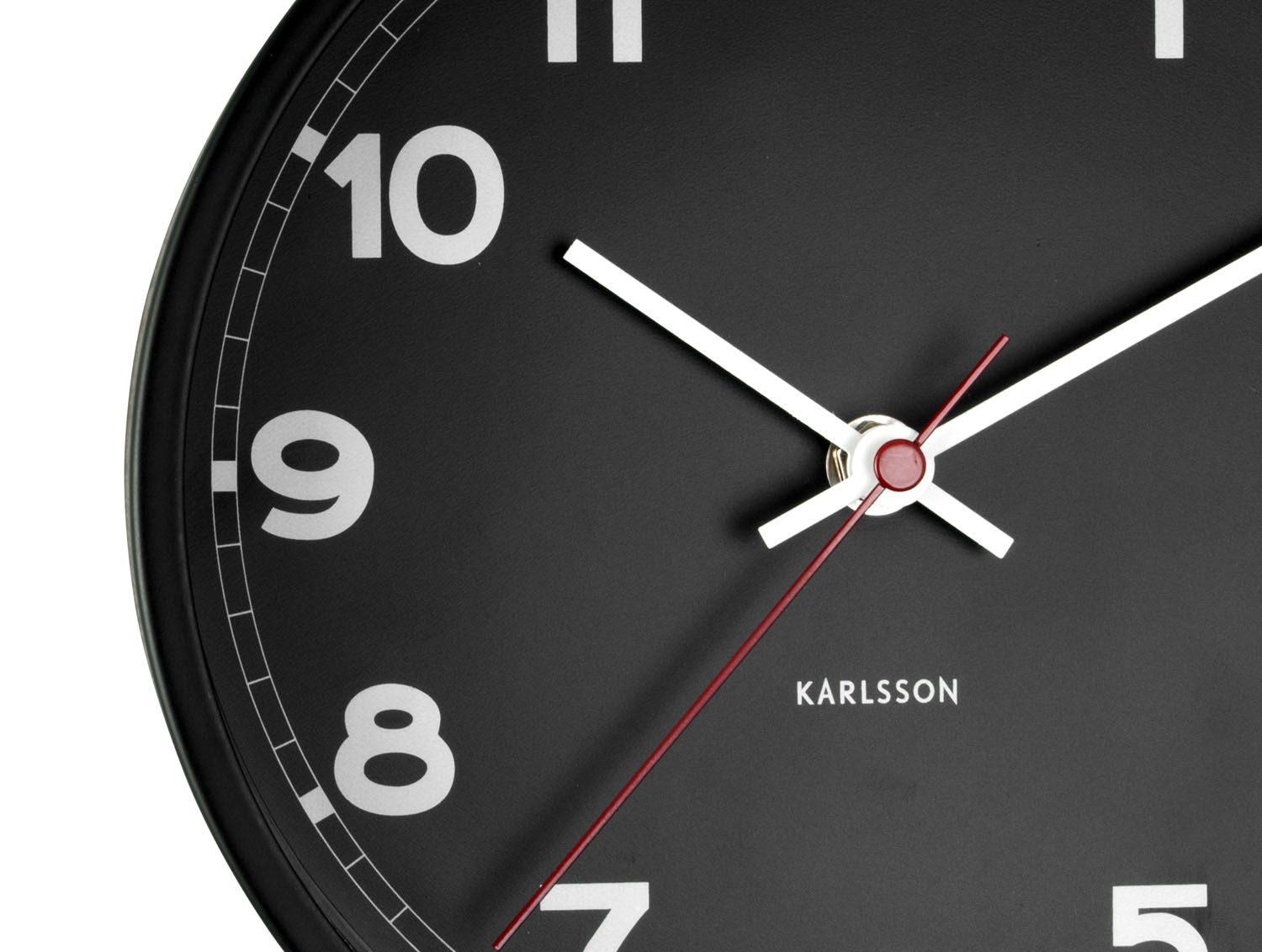 Karlsson - Wandklok New Classic Small - Zwart- Ø20cm