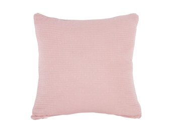 Present Time - Sierkussen Zigzag Knitted - Zachtroze
