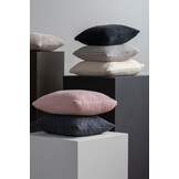 Present Time - Sierkussen Zigzag Knitted - Zachtroze