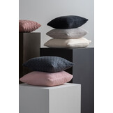 Present Time - Sierkussen Zigzag Knitted - Zachtroze