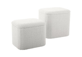 Leitmotiv - Poef Set Ada Storage - Gebrokenwit