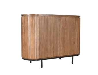 Livingfurn - Dressoir Noor Natural 115cm - Mangohout / Gecoat Staal