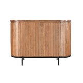 Livingfurn - Dressoir Noor Natural 115cm - Mangohout / Gecoat Staal