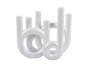 Present Time - Kandelaar Rings Large - Metallic white