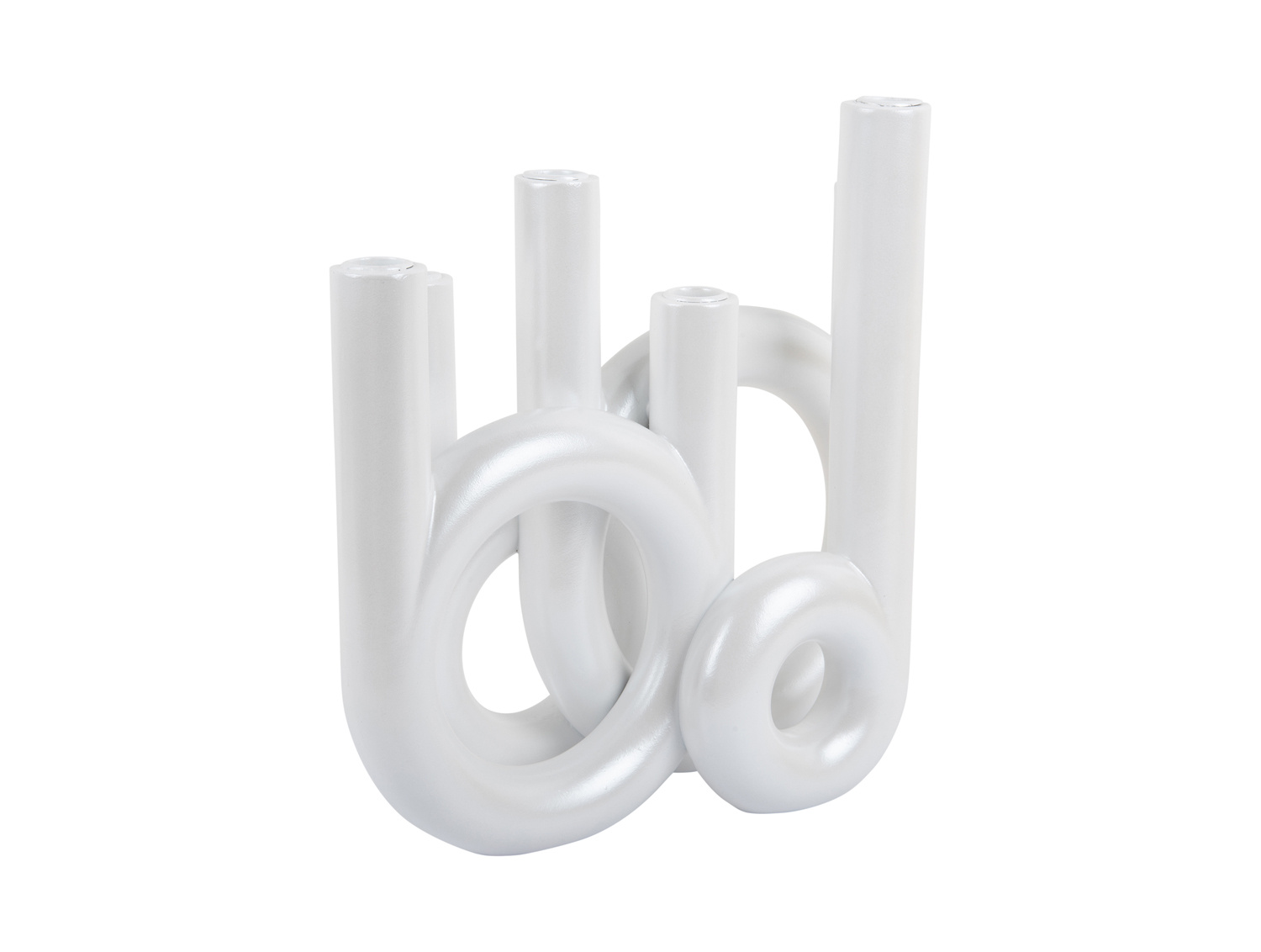 Present Time - Kandelaar Rings Large - Metallic white