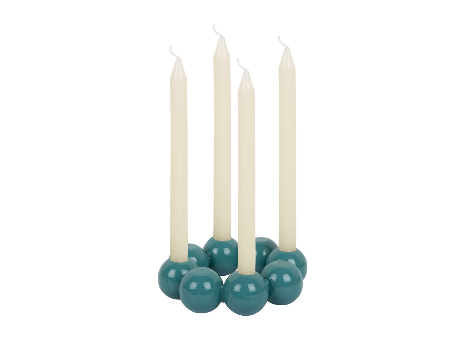 Present Time - Kandelaar Bubbles Rond - Turquoise blue