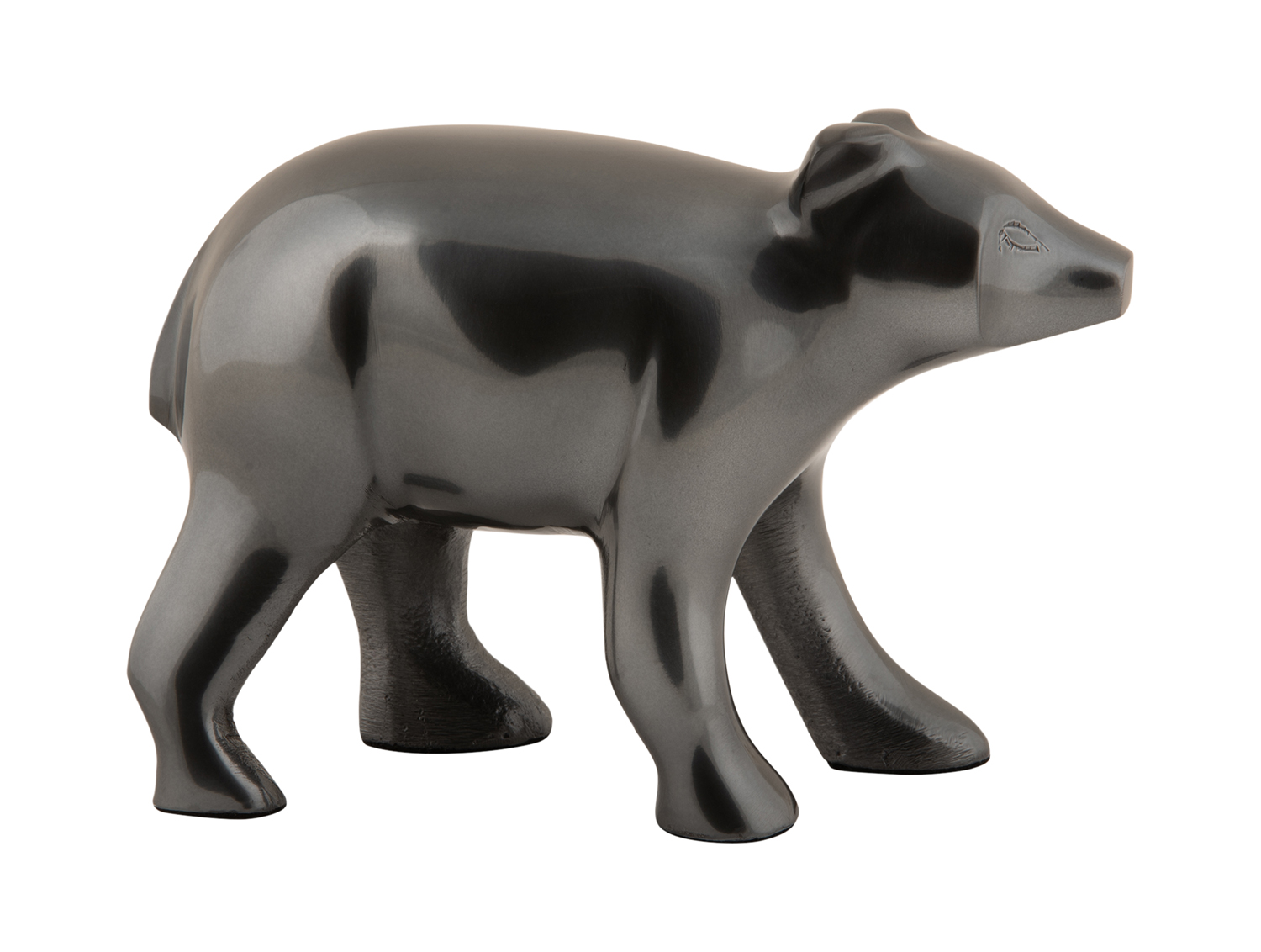 Present Time - Beeld Beer - Gun metal plated