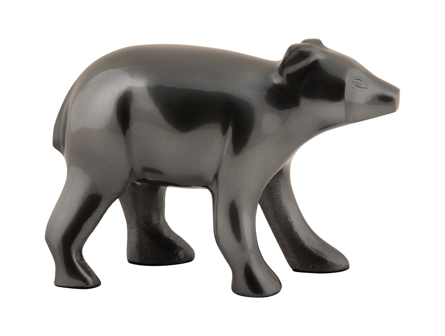 Present Time - Beeld Beer - Gun metal plated