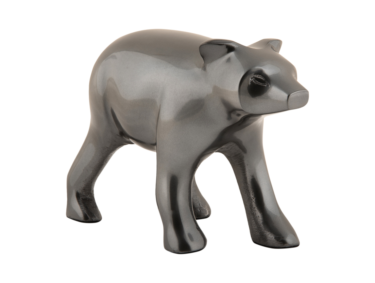 Present Time - Beeld Beer - Gun metal plated