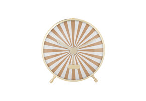 Karlsson - Wekker Candy Swirl - Soft brown & white