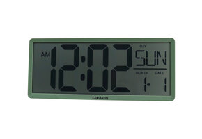 Karlsson - Wand/Tafelklok Retro LCD - Jungle groen