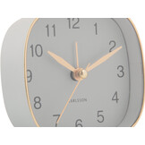 Karlsson - Wekker Travel Vierkant - Muisgrijs