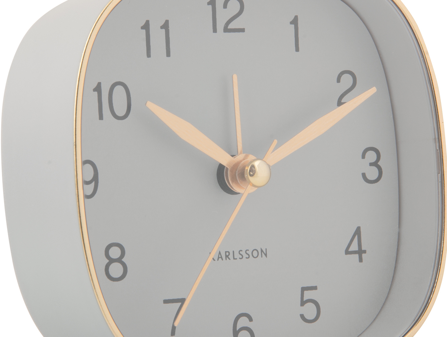 Karlsson - Wekker Travel Vierkant - Muisgrijs