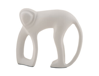 Present Time - Beeld Aap - Wit