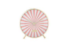 Karlsson - Wekker Candy Swirl - Flamingo pink & white