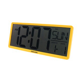 Karlsson - Wand/Tafelklok Retro LCD - Heldergeel