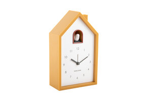 Karlsson - Wekker Modern Cuckoo - Okergeel