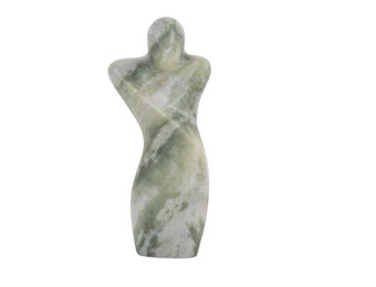 Present Time - Beeld Man Abstract - Himalayan green