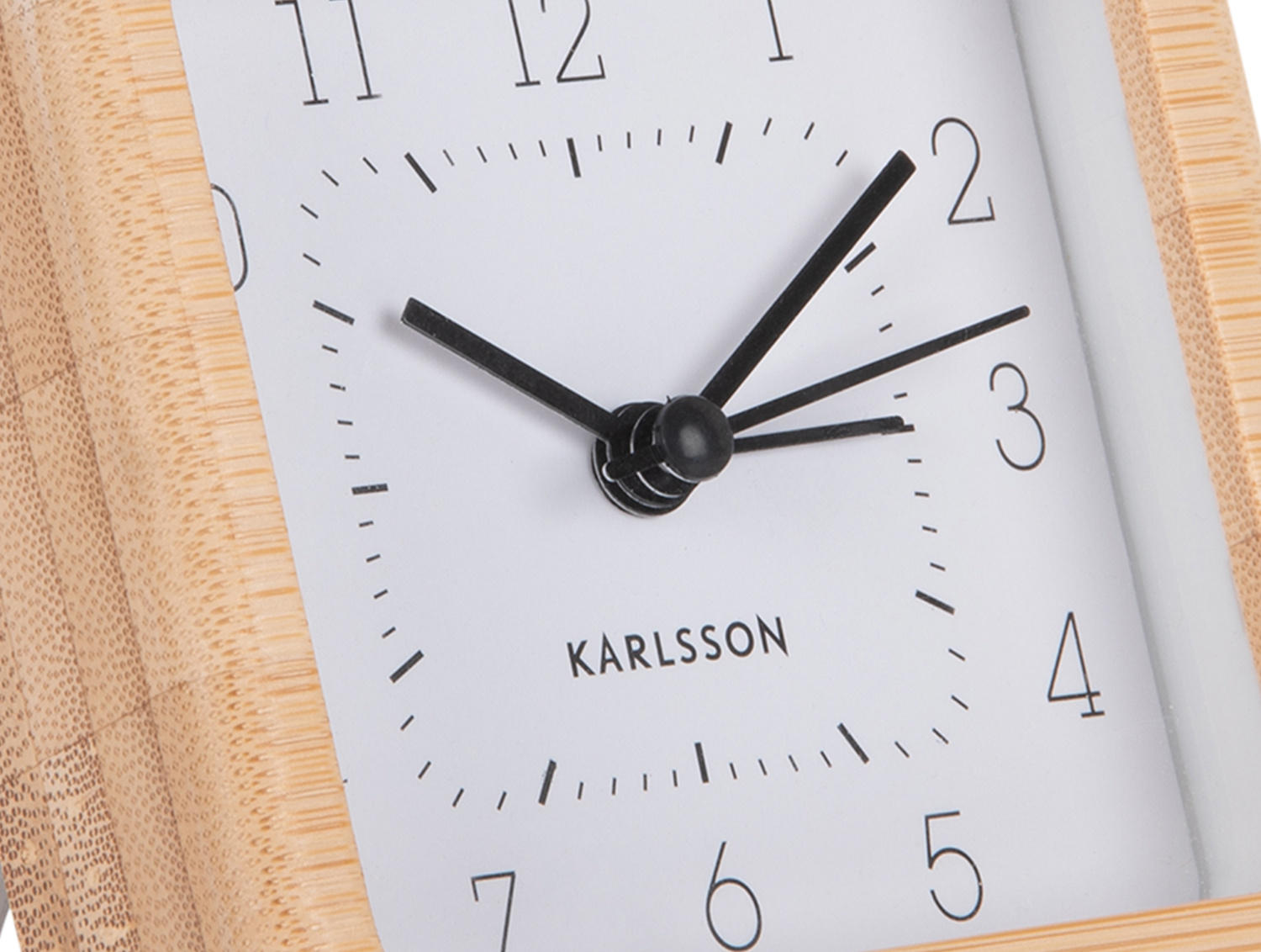 Karlsson - Wekker Neat Vierkant - Wit