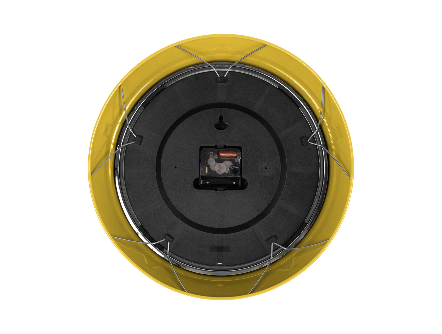 Karlsson - Wandklok Modern Retro - Heldergeel- Ø34cm