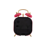 Karlsson - Wekker Metallic Glam Vierkant - Dark pink