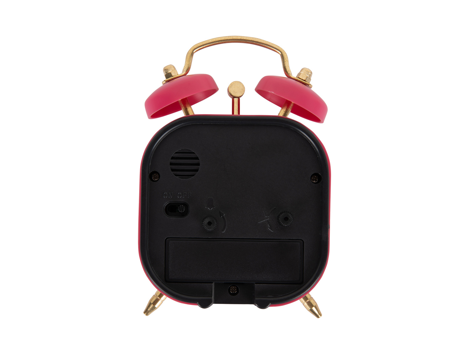 Karlsson - Wekker Metallic Glam Vierkant - Dark pink