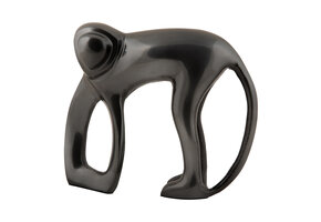 Present Time - Beeld Aap - Gun metal plated