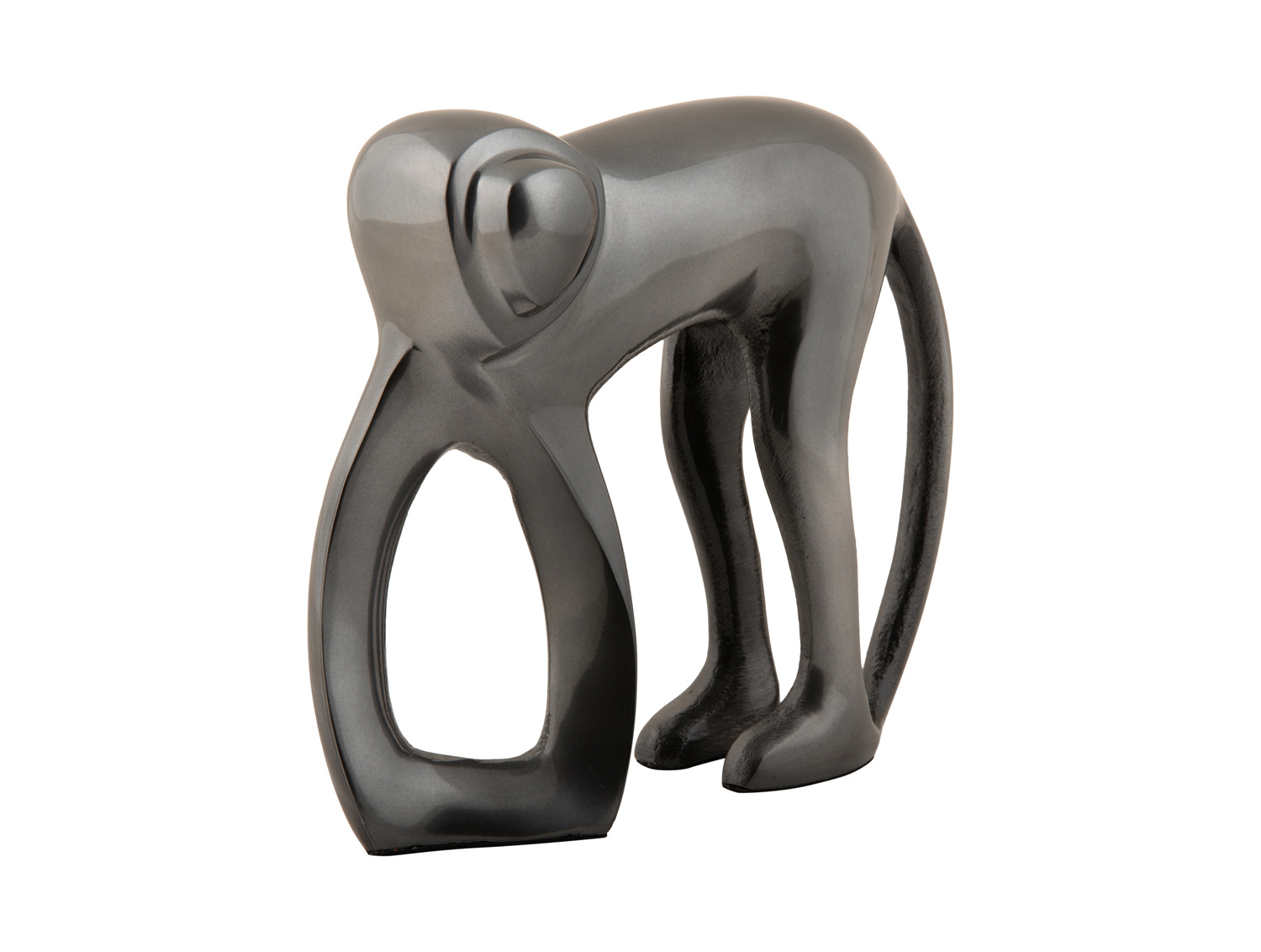 Present Time - Beeld Aap - Gun metal plated