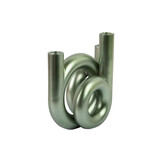 Present Time - Kandelaar Rings Medium - Metallic jungle green