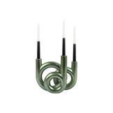 Present Time - Kandelaar Rings Medium - Metallic jungle green