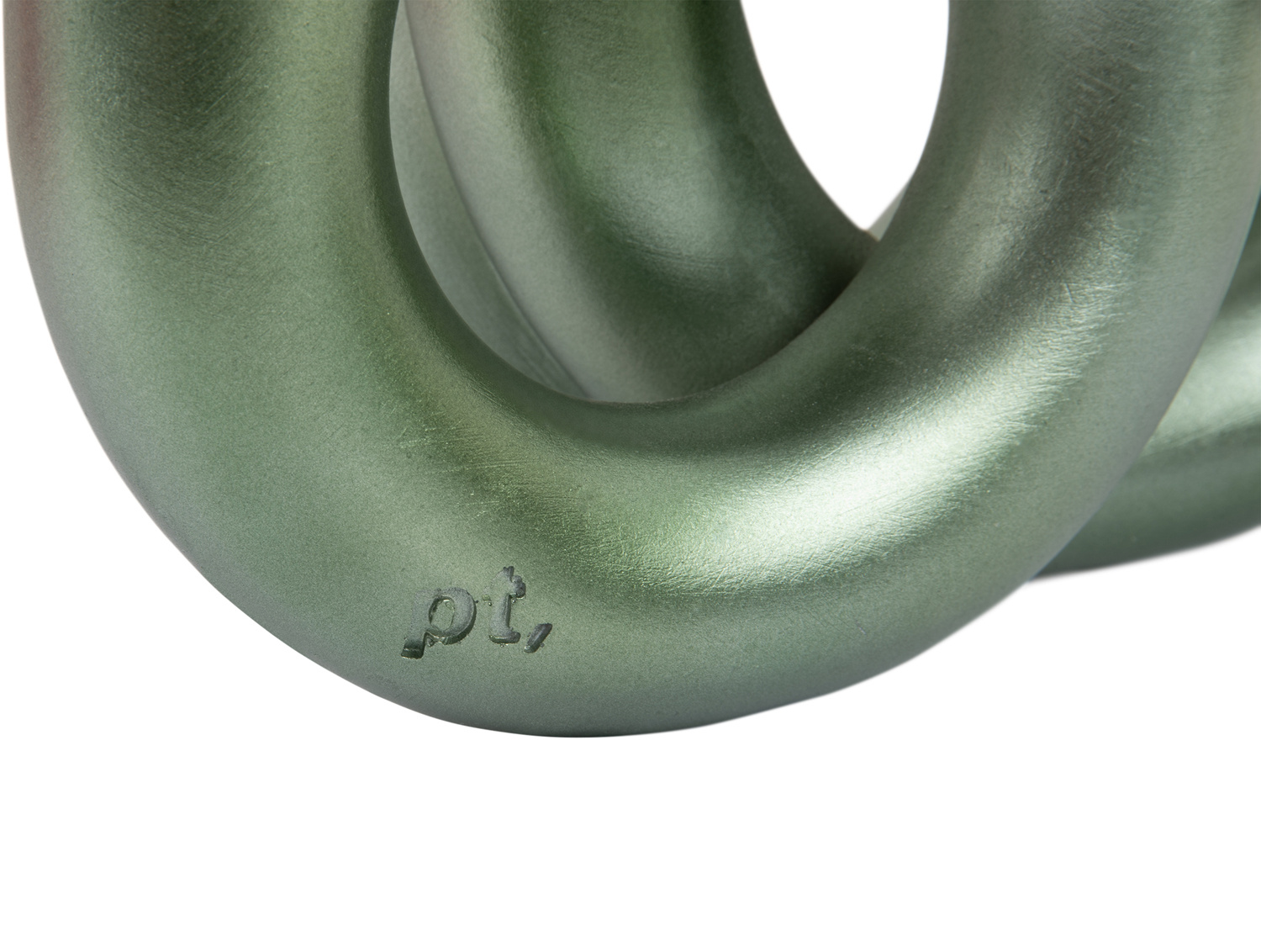 Present Time - Kandelaar Rings Medium - Metallic jungle green