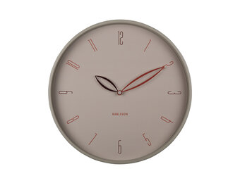 Karlsson - Wandklok Petals - Warmgrijs- Ø40cm