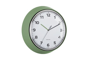Karlsson - Wandklok Modern Retro - Jungle groen- Ø34cm