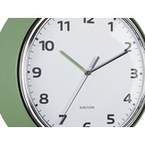Karlsson - Wandklok Modern Retro - Jungle groen- Ø34cm