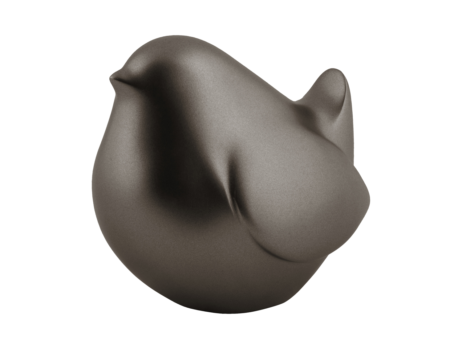 Present Time - Beeld Dikke Vogel - Metallic dark grey