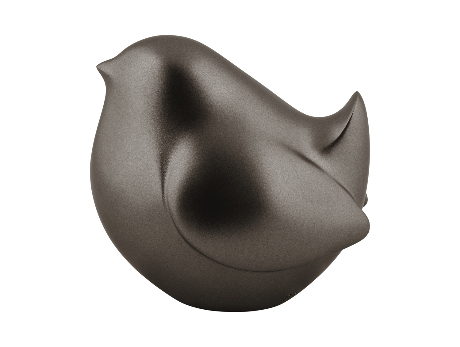 Present Time - Beeld Dikke Vogel - Metallic dark grey