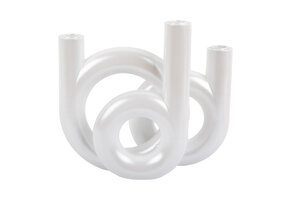 Present Time - Kandelaar Rings Medium - Metallic white