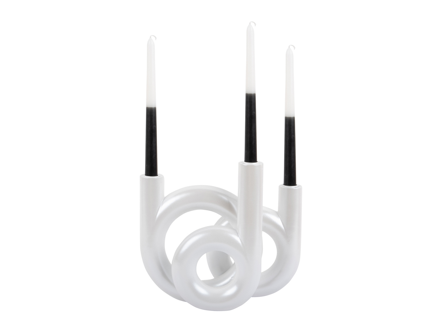 Present Time - Kandelaar Rings Medium - Metallic white