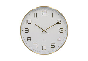 Karlsson - Wandklok Elegance Glow - Wit- Ø40cm