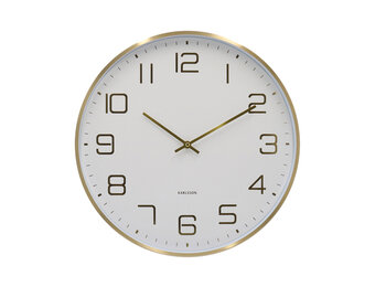 Karlsson - Wandklok Elegance Glow - Wit- Ø40cm