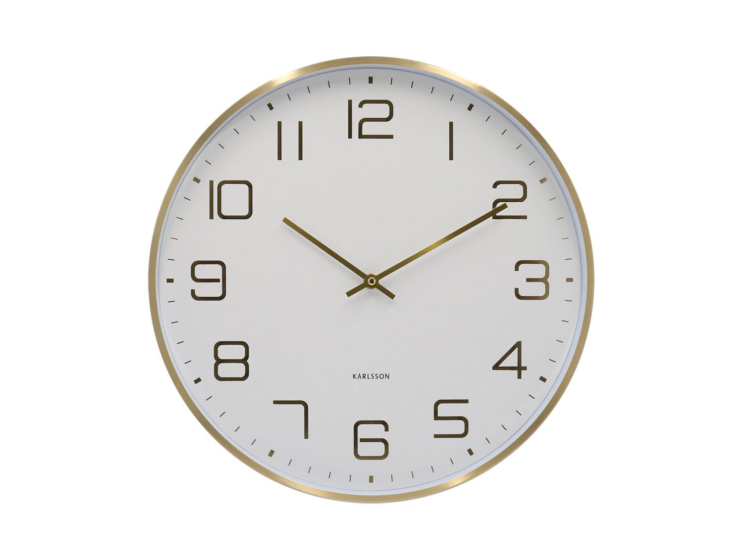 Karlsson - Wandklok Elegance Glow - Wit- Ø40cm