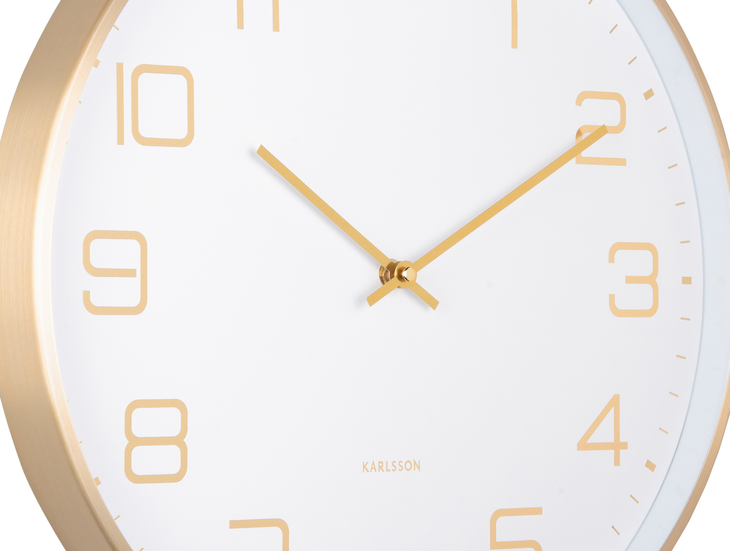 Karlsson - Wandklok Elegance Glow - Wit- Ø40cm