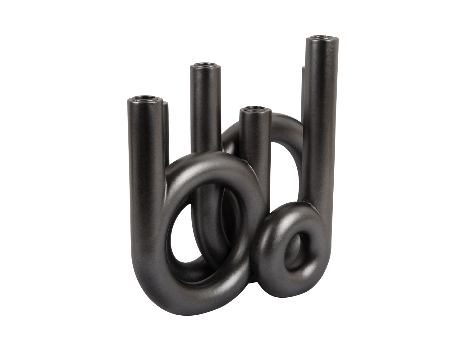 Present Time - Kandelaar Rings Large - Metallic dark grey