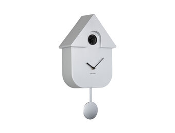 Karlsson - Wandklok Modern Cuckoo Metallic - Metallic silver