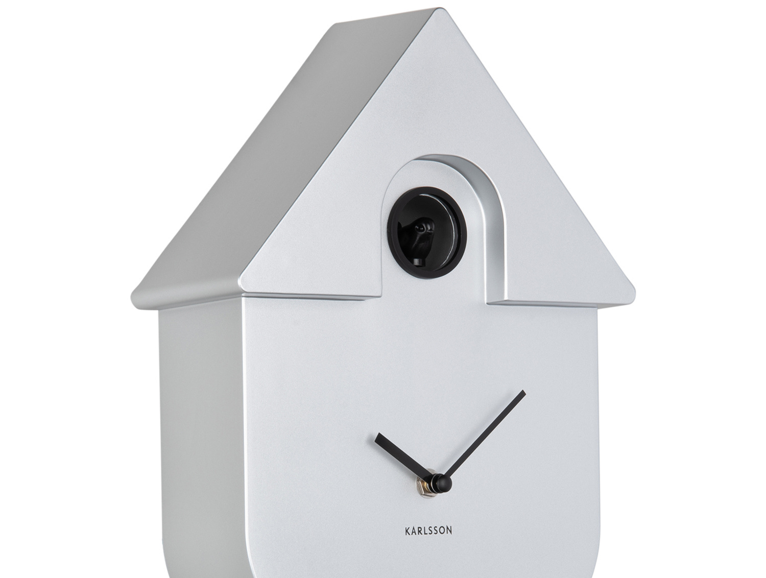 Karlsson - Wandklok Modern Cuckoo Metallic - Metallic silver