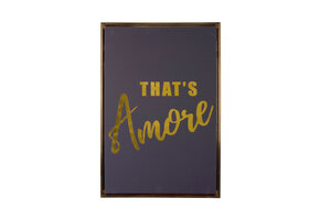 Present Time - Wall Art That's Amore Medium - Black & gold