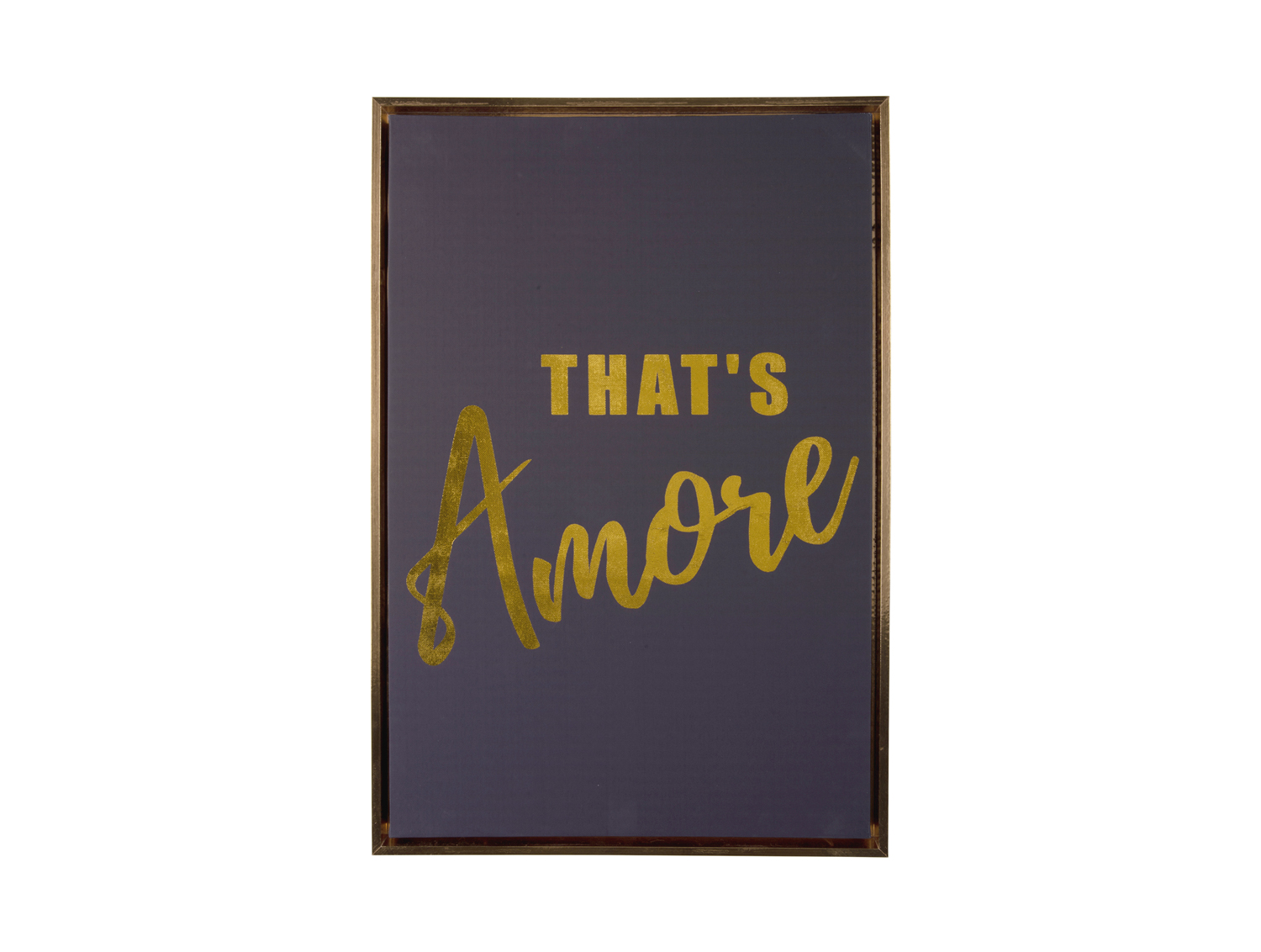 Present Time - Wall Art That's Amore Medium - Black & gold