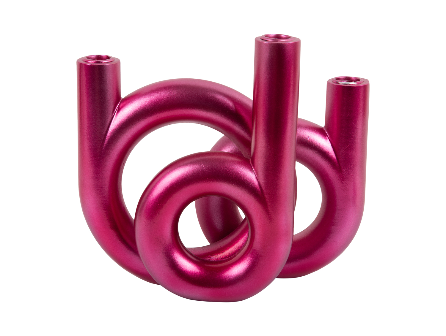 Present Time - Kandelaar Rings Medium - Metallic dark pink