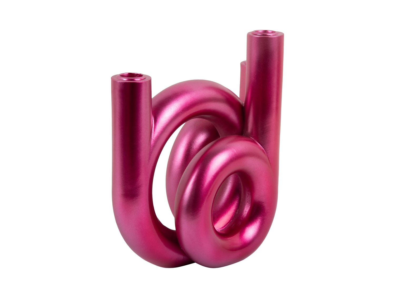 Present Time - Kandelaar Rings Medium - Metallic dark pink